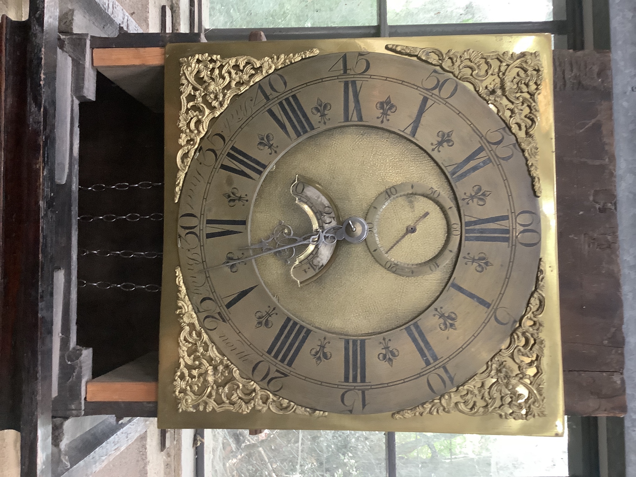 A George III oak 30 hour longcase clock, marked Rich. Street, Bridgenorth, height 212cm
